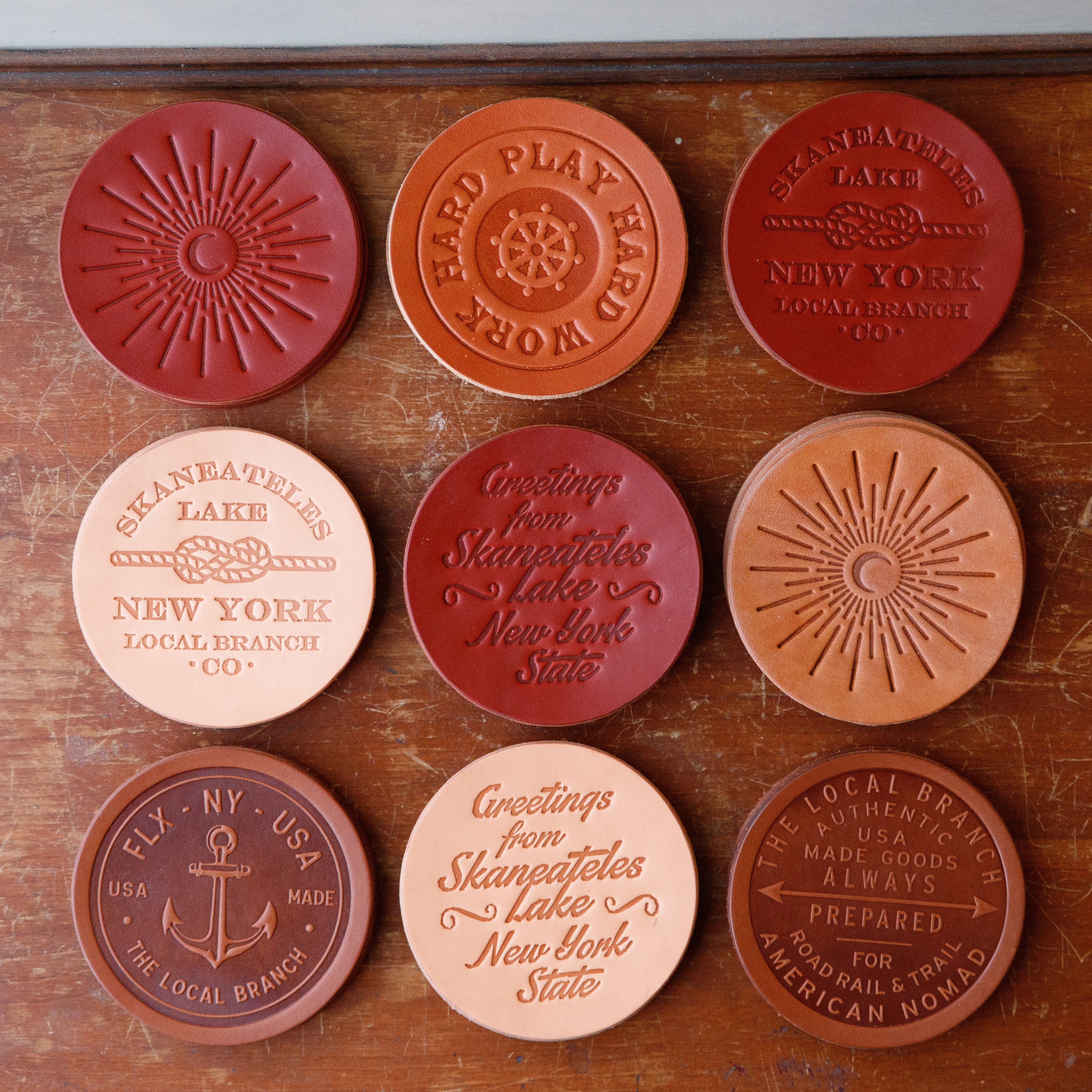 Coasters - USA Made Leather