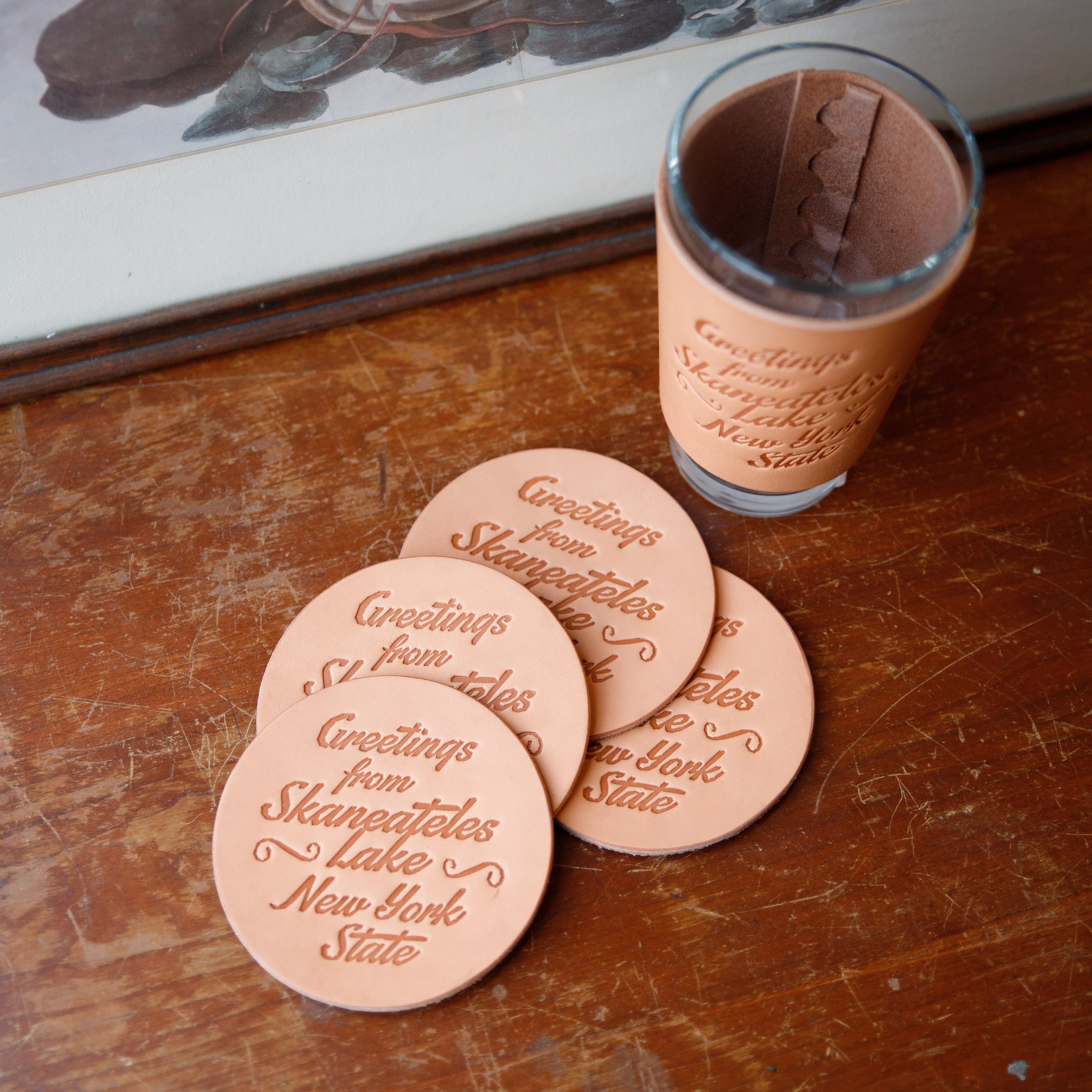 Coasters - USA Made Leather