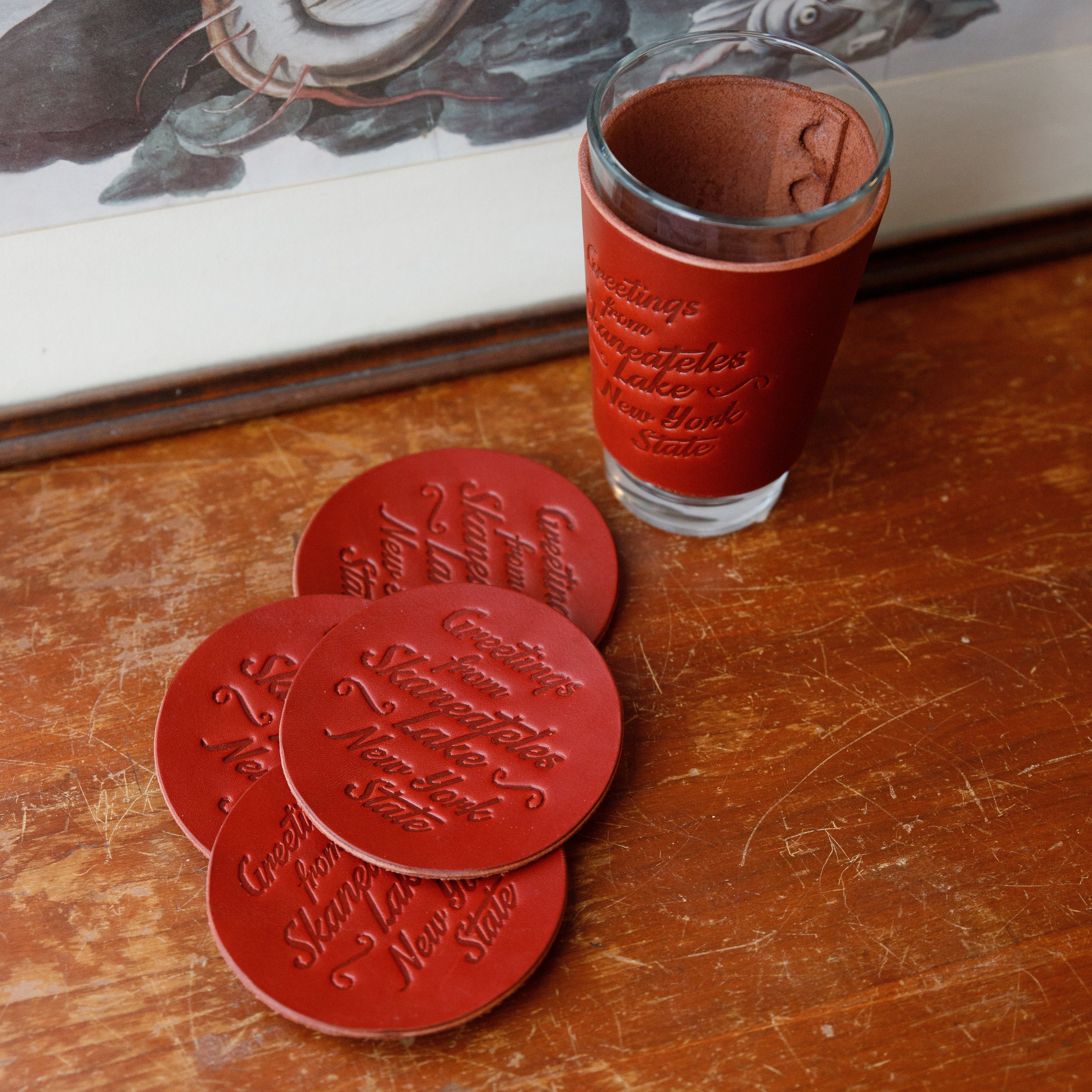 Coasters - USA Made Leather