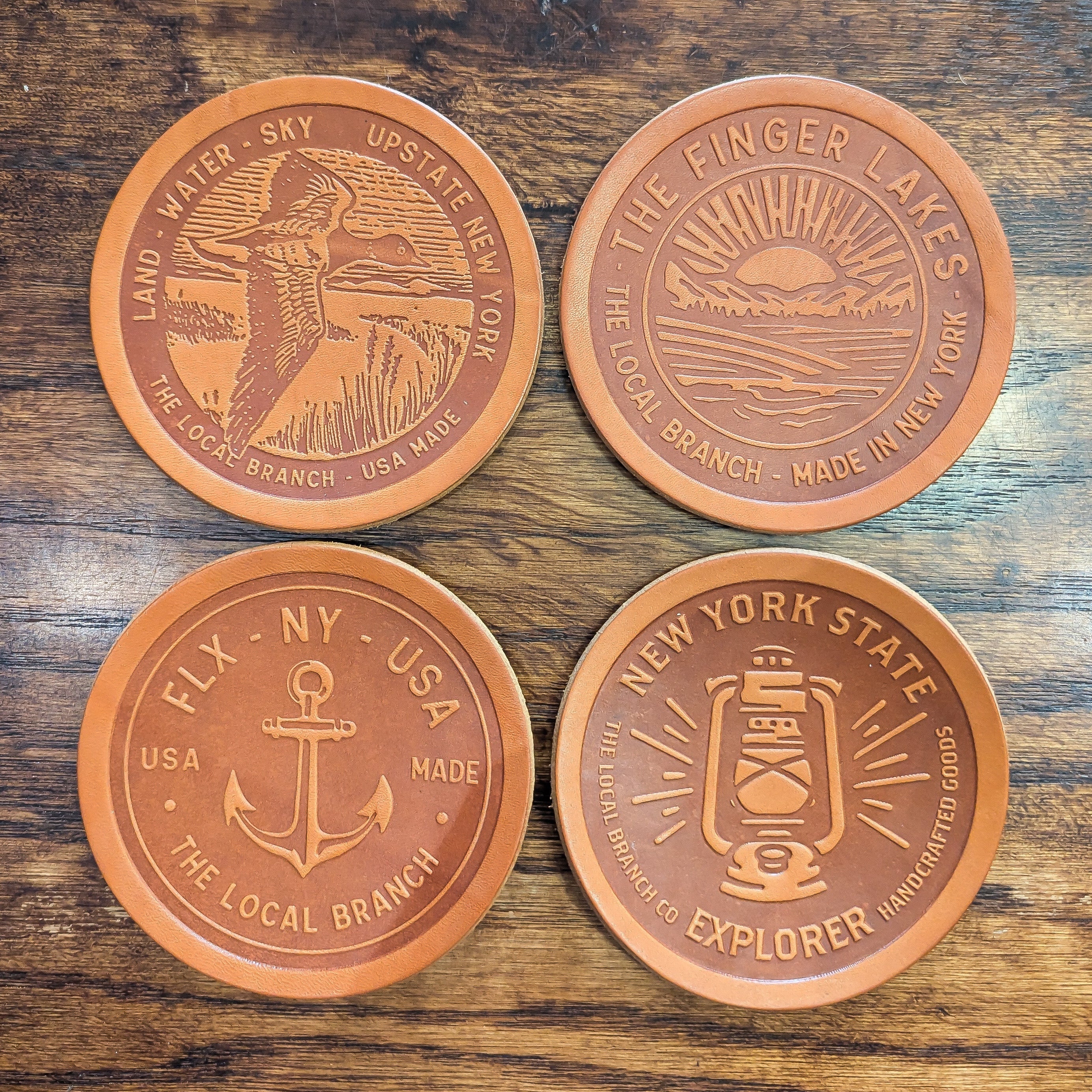 Coasters - USA Made Leather